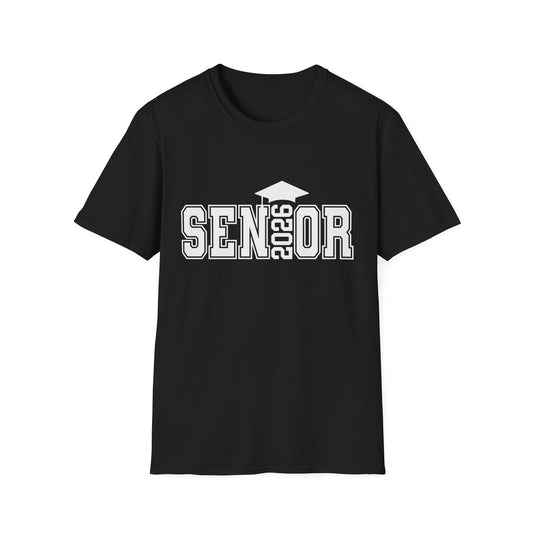 Class of 2026 Senior T-Shirt, Graduation Tee, Unisex Softstyle Shirt for Graduates, Perfect for Parties and Celebrations, Gift for Seniors