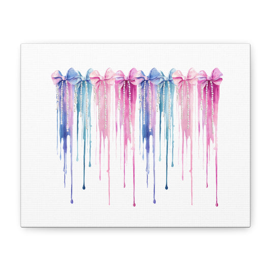 Colorful Bow Decor Canvas  Home Decor