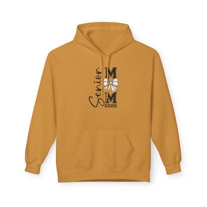 2026 Senior Baseball Mom Fleece Hoodie