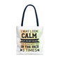Humorous Tote Bag, Funny Gift for Friends, Everyday Use, Shopping Bag, Motivational Quote, Office Humor, Unique Present