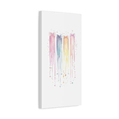 Pastel Drip Colorful Bow Decor