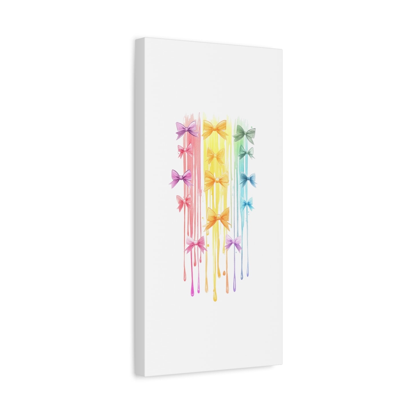 Colorful Bow Decor Canvas Print Wall Art
