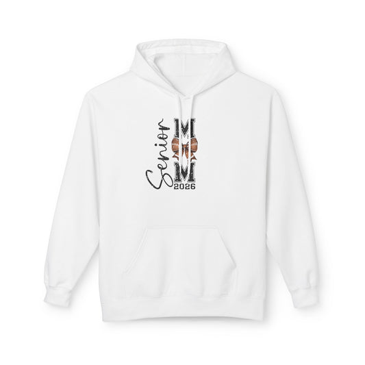2026 Senior Football Mom, Fleece Hoodie,