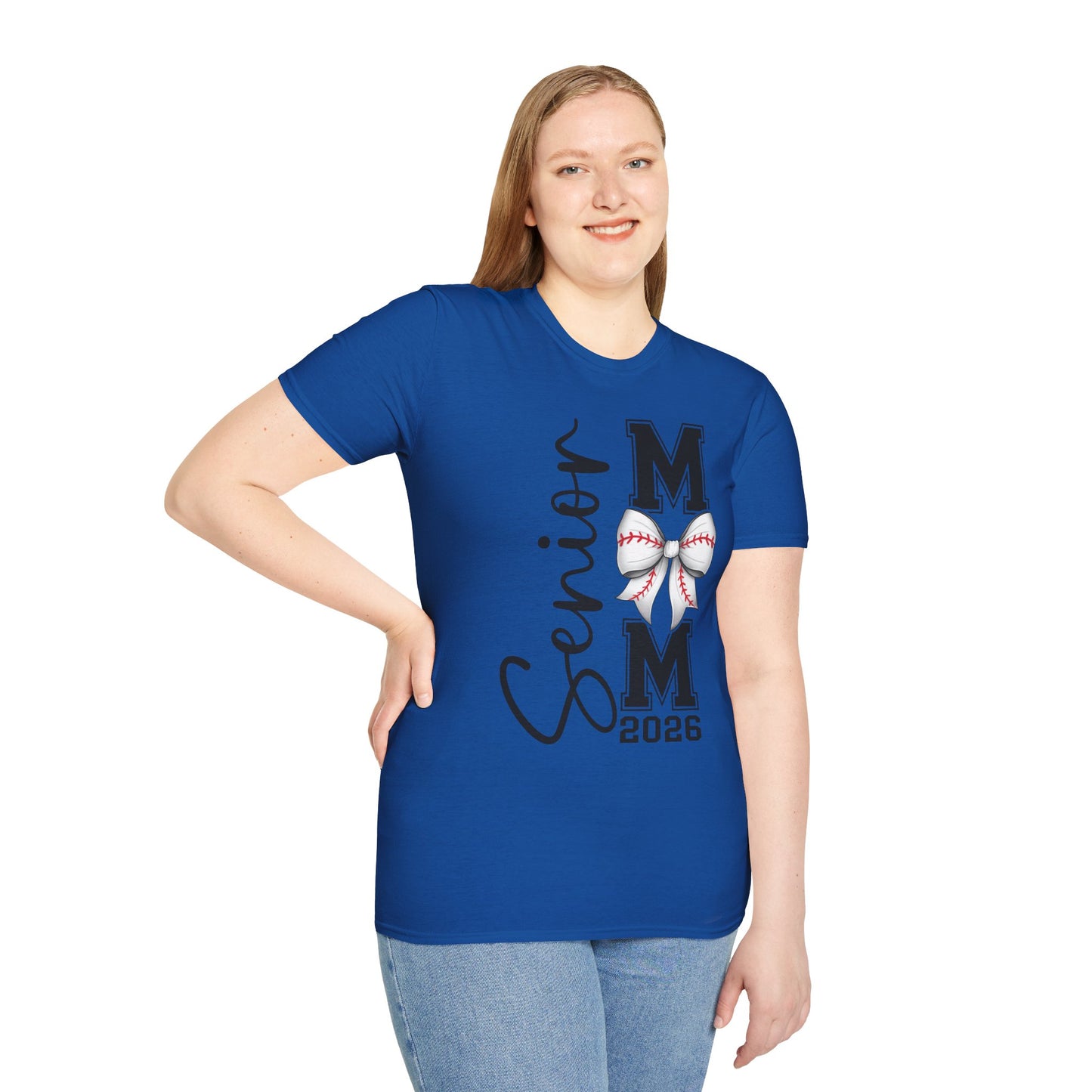 Senior Baseball Mom 2026 Unisex Softstyle T-Shirt