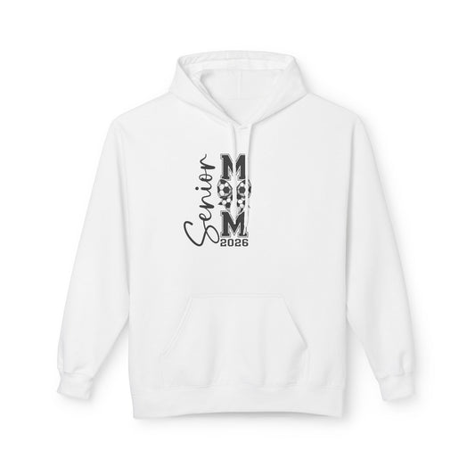 Senior Soccer Mom 2026 Unisex Fleece Hoodie