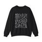 White- Christmas Doodle Line Festive Crewneck Sweatshirt, Cozy Holiday Sweatshirt, Perfect for Christmas, Seasonal Gift, Winter Wear