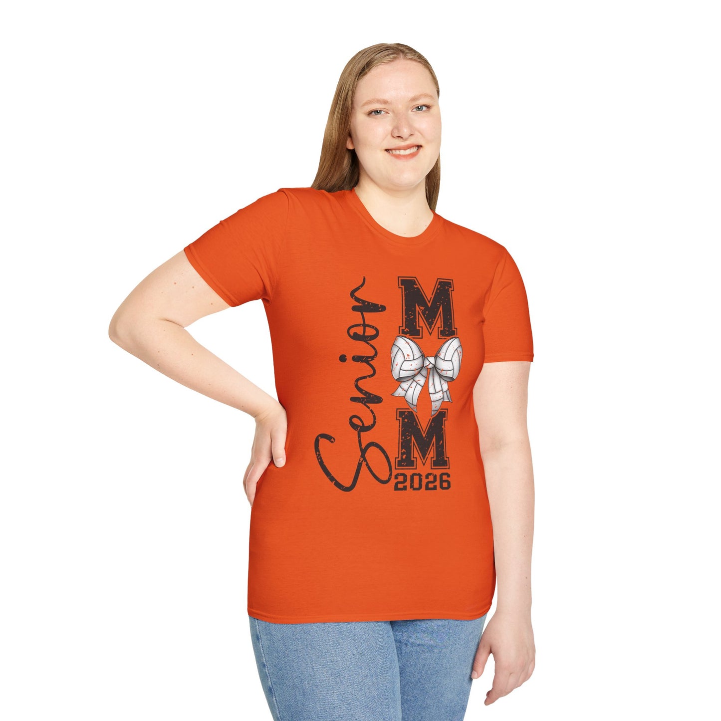 Senior Volleyball Mom 2026 Unisex Softstyle T-Shirt