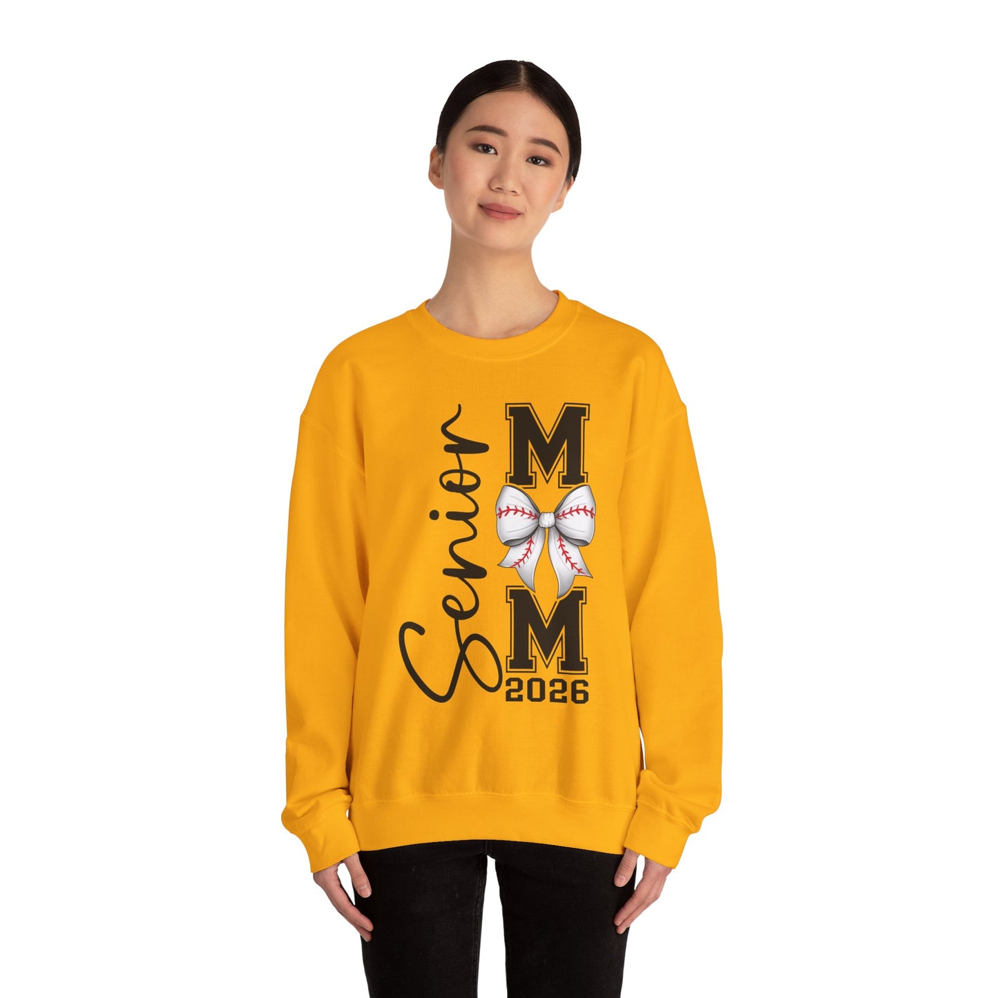 Senior Baseball Mom 2026 Crewneck Sweatshirt