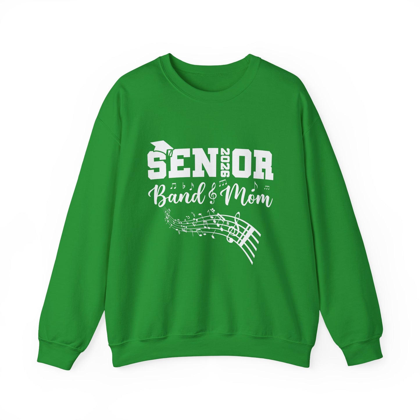 Senior Band Mom 2026 Sweatshirt, Music Lover Gift, Unisex Crewneck, Concert Apparel, Family Celebration