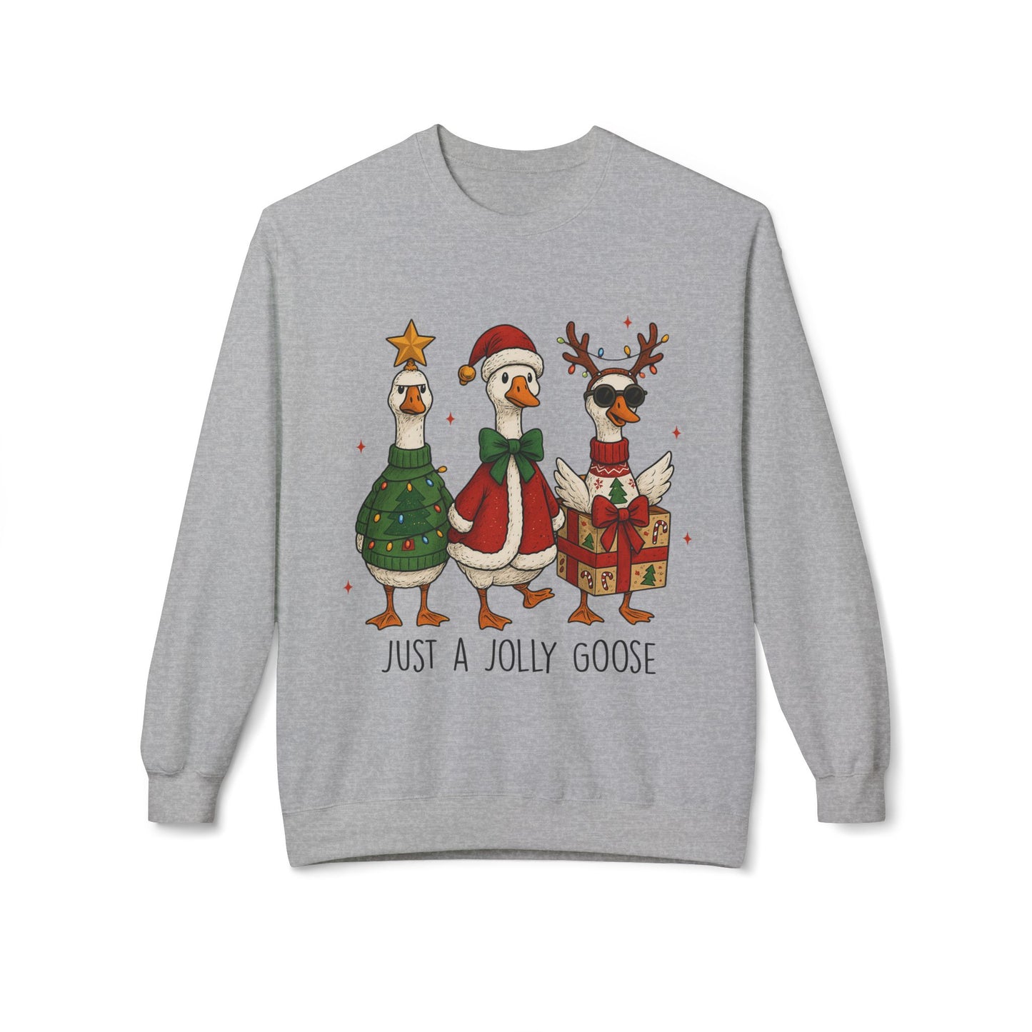 Holiday Duck Sweatshirt, Just a Jolly Goose Crewneck, Christmas Apparel, Festive Sweatshirt, Cozy Winter Gear, Gift for Duck Lovers, [...]