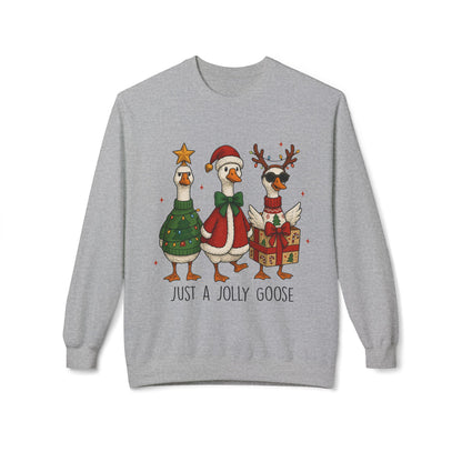Holiday Duck Sweatshirt, Just a Jolly Goose Crewneck, Christmas Apparel, Festive Sweatshirt, Cozy Winter Gear, Gift for Duck Lovers, [...]