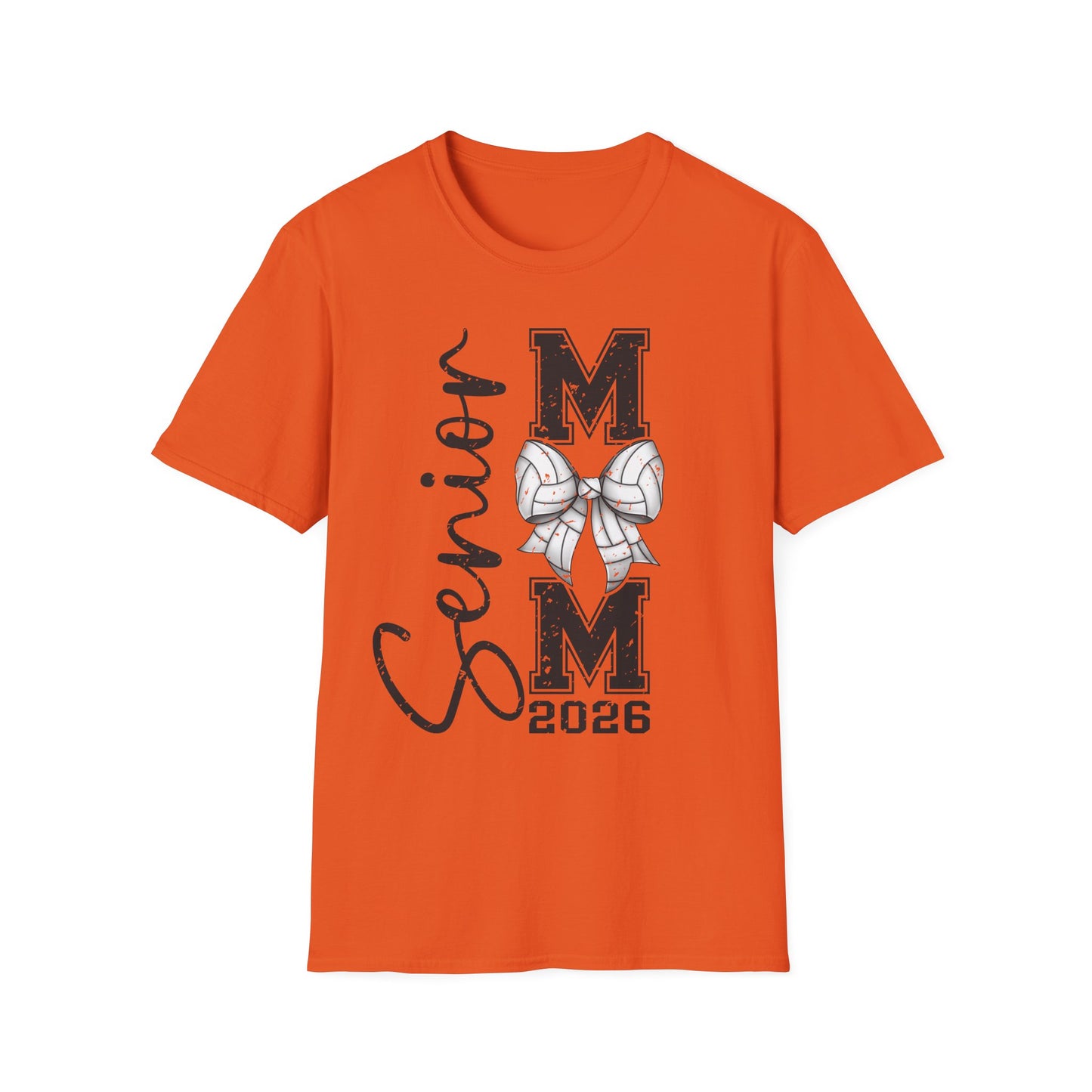 Senior Volleyball Mom 2026 Unisex Softstyle T-Shirt
