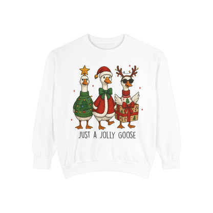 Holiday Goose Sweatshirt, Cozy Sweatshirt, Christmas Gift, Unisex Sweatshirt, Festive Apparel, Winter Fashion