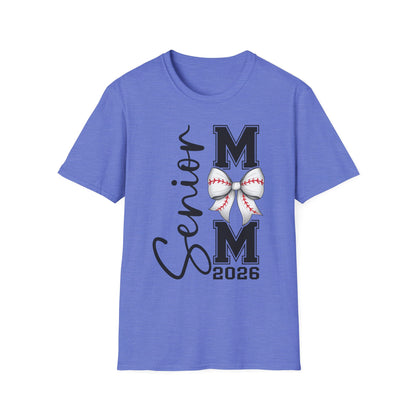 Senior Baseball Mom 2026 Unisex Softstyle T-Shirt