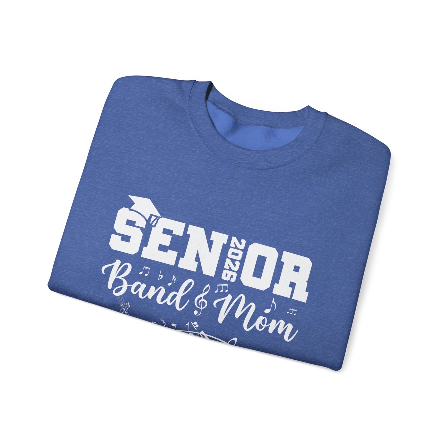 Senior Band Mom 2026 Sweatshirt, Music Lover Gift, Unisex Crewneck, Concert Apparel, Family Celebration