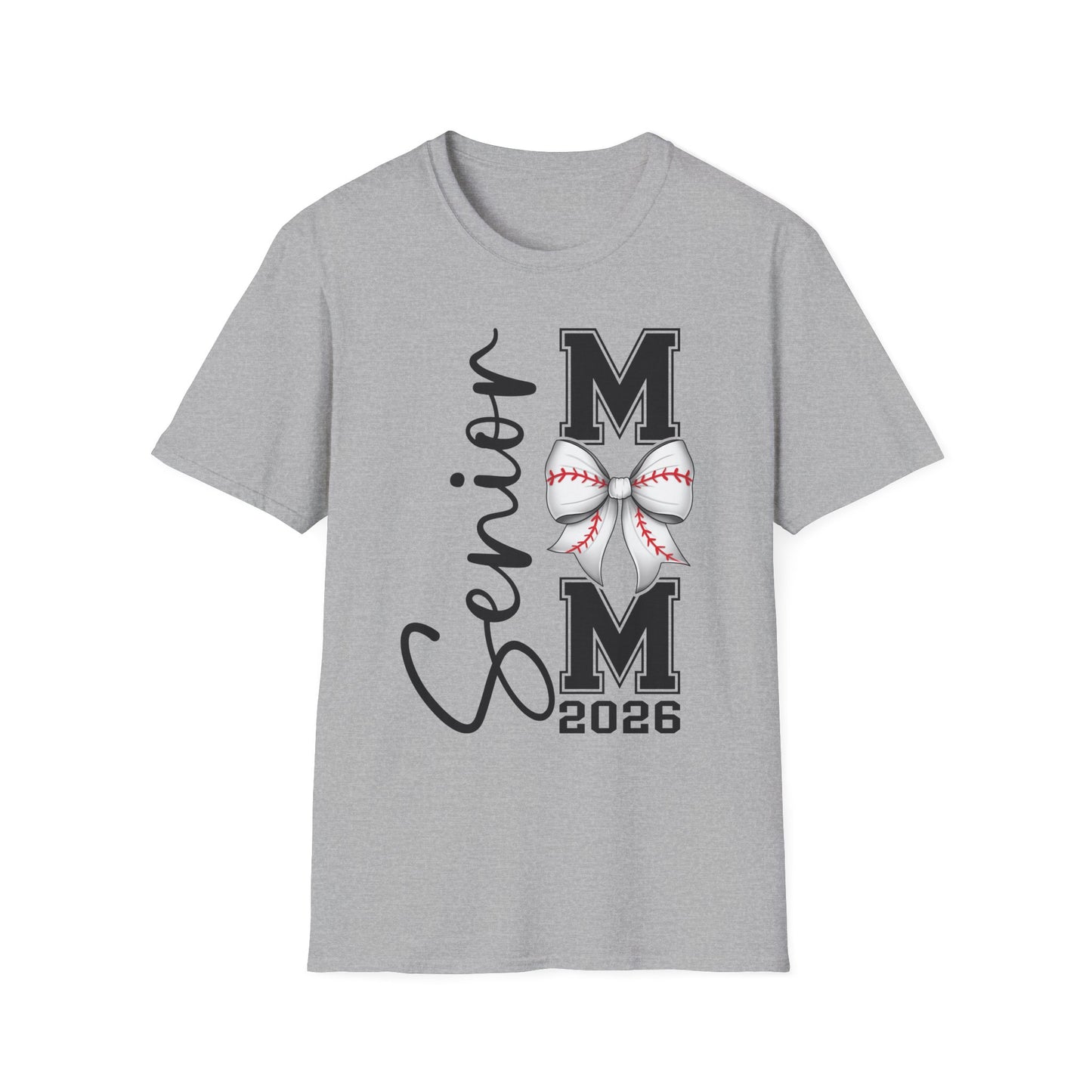 Senior Baseball Mom 2026 Unisex Softstyle T-Shirt