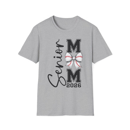 Senior Baseball Mom 2026 Unisex Softstyle T-Shirt