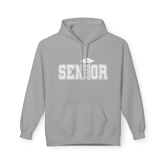 Senior Fleece Hoodie, Cozy Graduation Gift, Class of 2024 Sweatshirt, Unisex Hoodie, Senior Spirit Wear, Comfortable Casual Wear