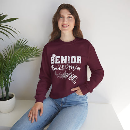 Senior Band Mom 2026 Sweatshirt, Music Lover Gift, Unisex Crewneck, Concert Apparel, Family Celebration
