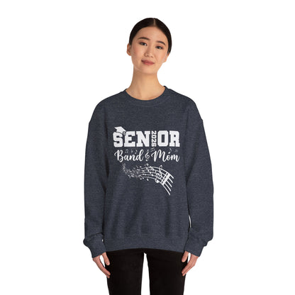 Senior Band Mom 2026 Sweatshirt, Music Lover Gift, Unisex Crewneck, Concert Apparel, Family Celebration