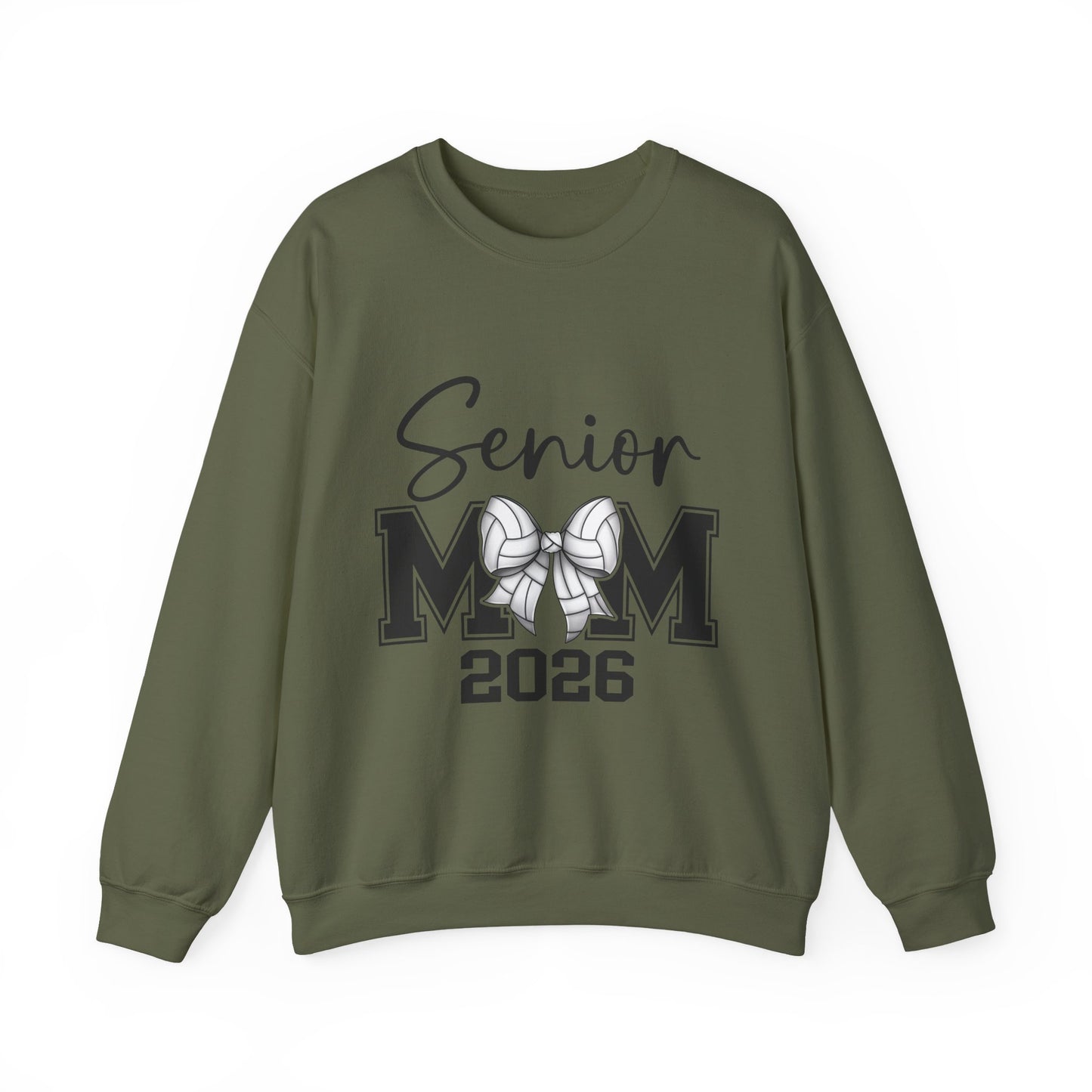 Senior Volleyball Mom 2026 Crewneck Sweatshirt