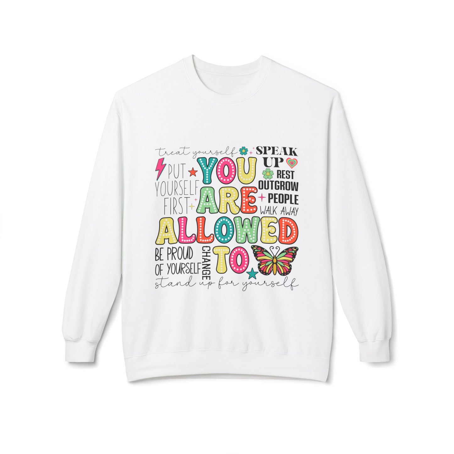 Retro You Area Allowed To -  Crewneck Sweatshirt