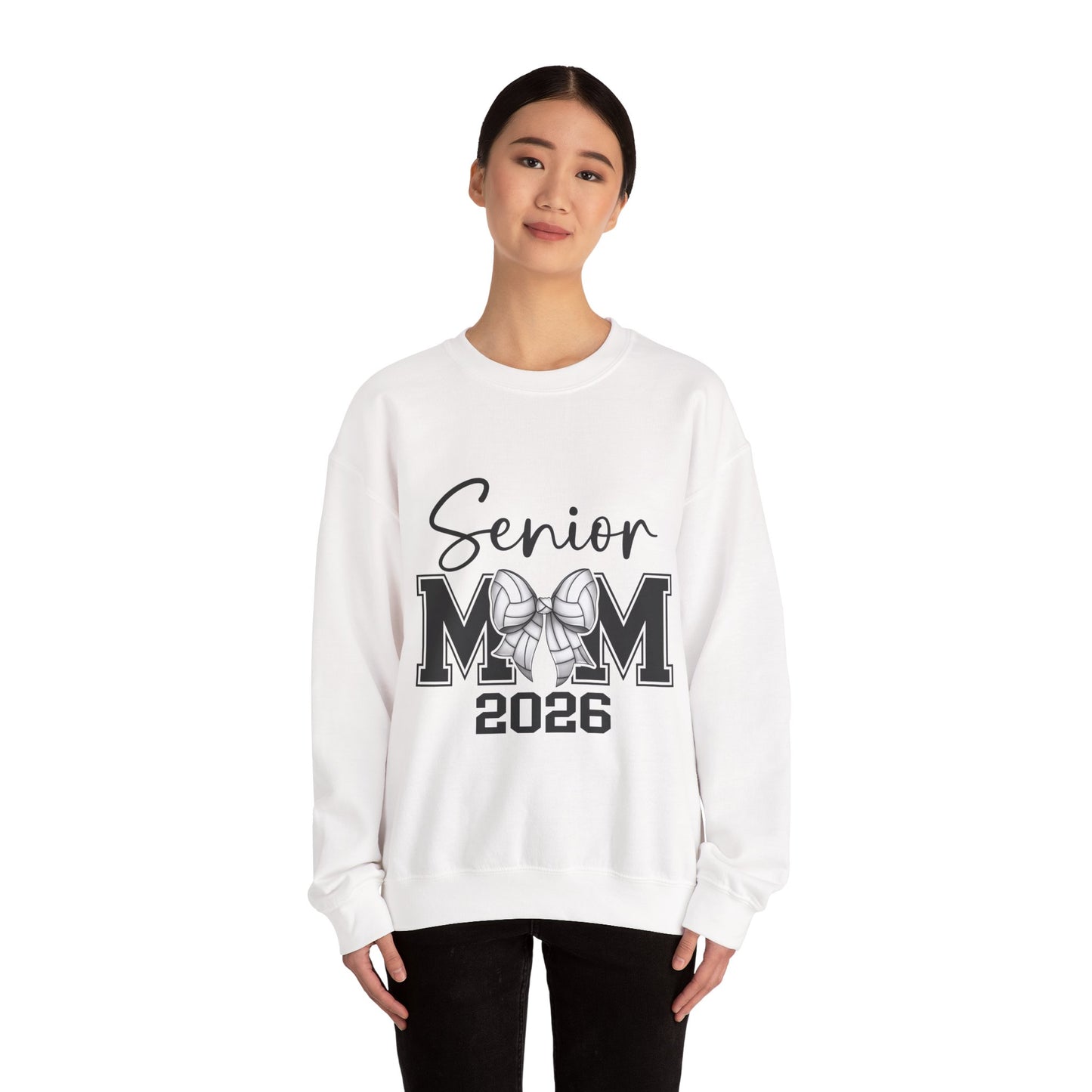 Senior Volleyball Mom 2026 Crewneck Sweatshirt