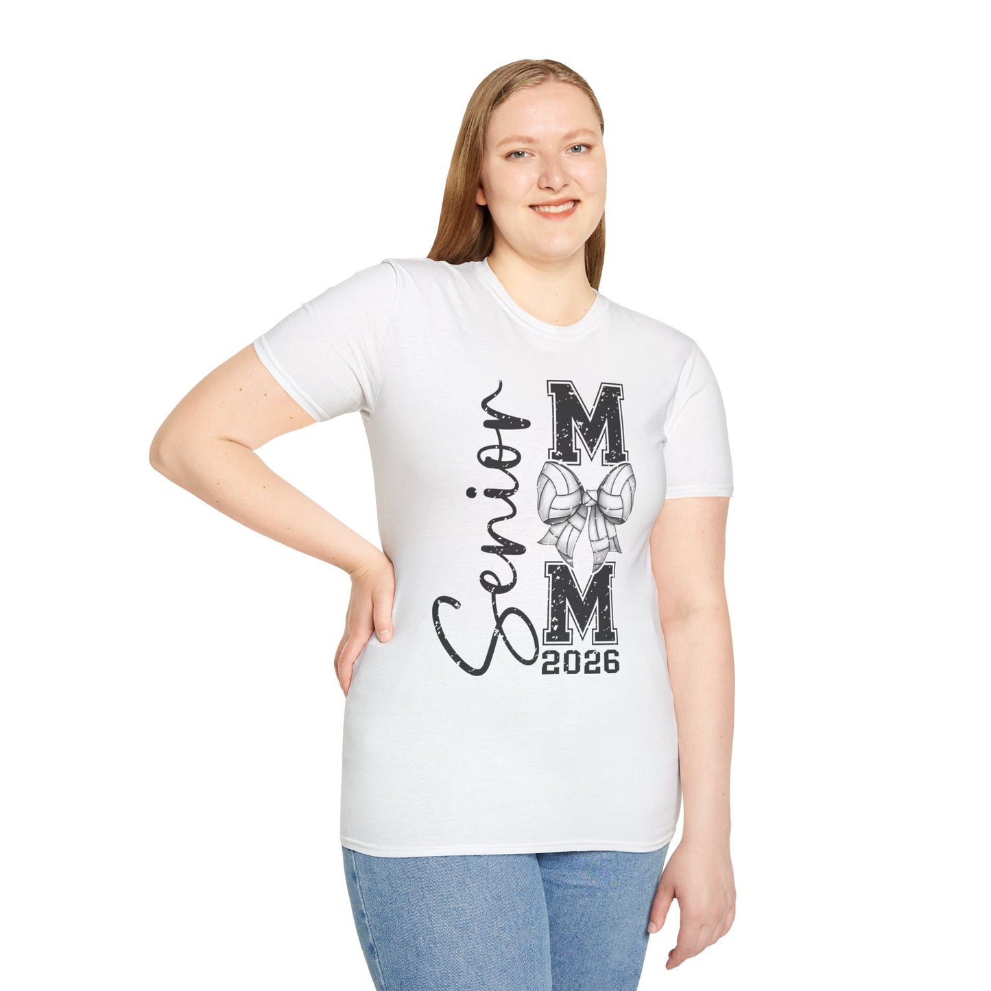 Senior Volleyball Mom 2026 Unisex Softstyle T-Shirt
