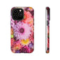 Floral iPhone Case, Tough Floral Phone Cover, Flower Pattern Case, Spring Design, Gift for Her, Durable Phone Accessory