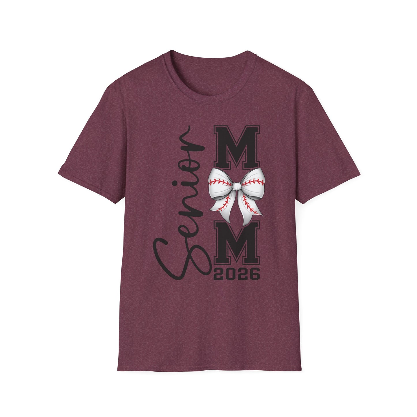Senior Baseball Mom 2026 Unisex Softstyle T-Shirt