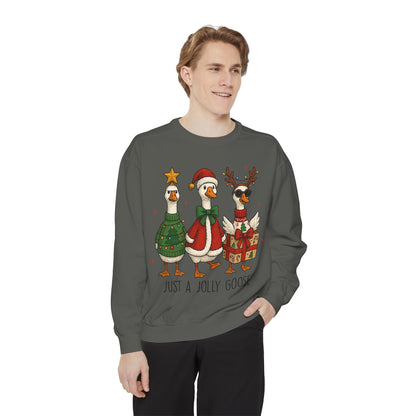 Holiday Goose Sweatshirt, Cozy Sweatshirt, Christmas Gift, Unisex Sweatshirt, Festive Apparel, Winter Fashion
