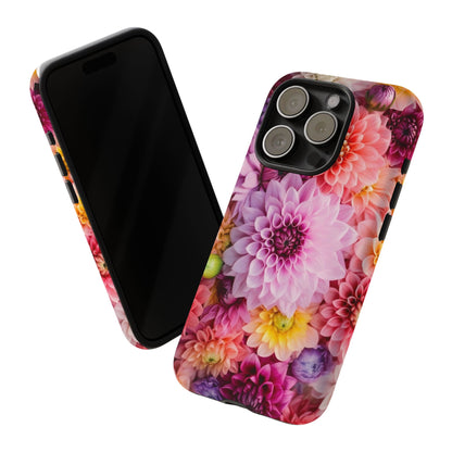 Floral iPhone Case, Tough Floral Phone Cover, Flower Pattern Case, Spring Design, Gift for Her, Durable Phone Accessory