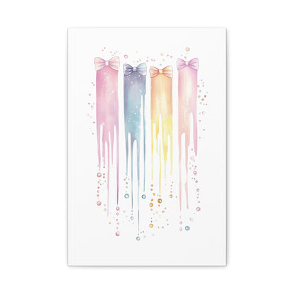 Pastel Drip Colorful Bow Decor