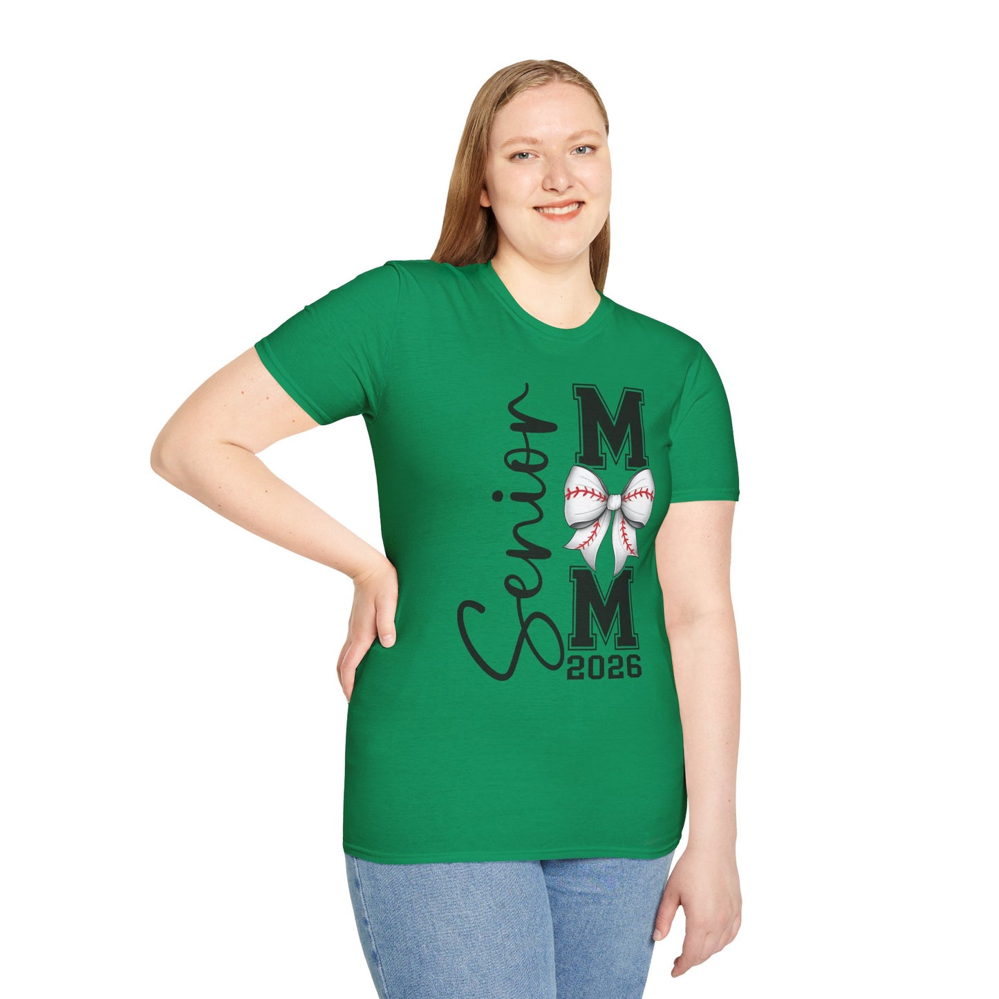 Senior Baseball Mom 2026 Unisex Softstyle T-Shirt