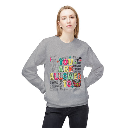 Retro You Area Allowed To -  Crewneck Sweatshirt