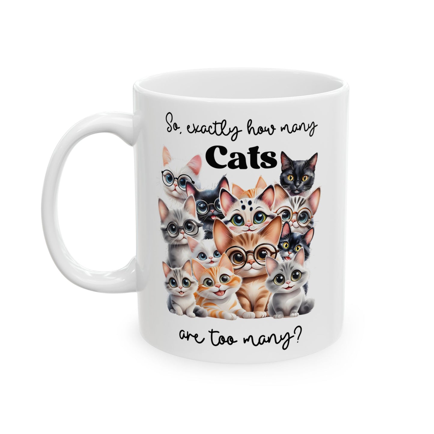 Cats Ceramic Mug, (11oz, 15oz)