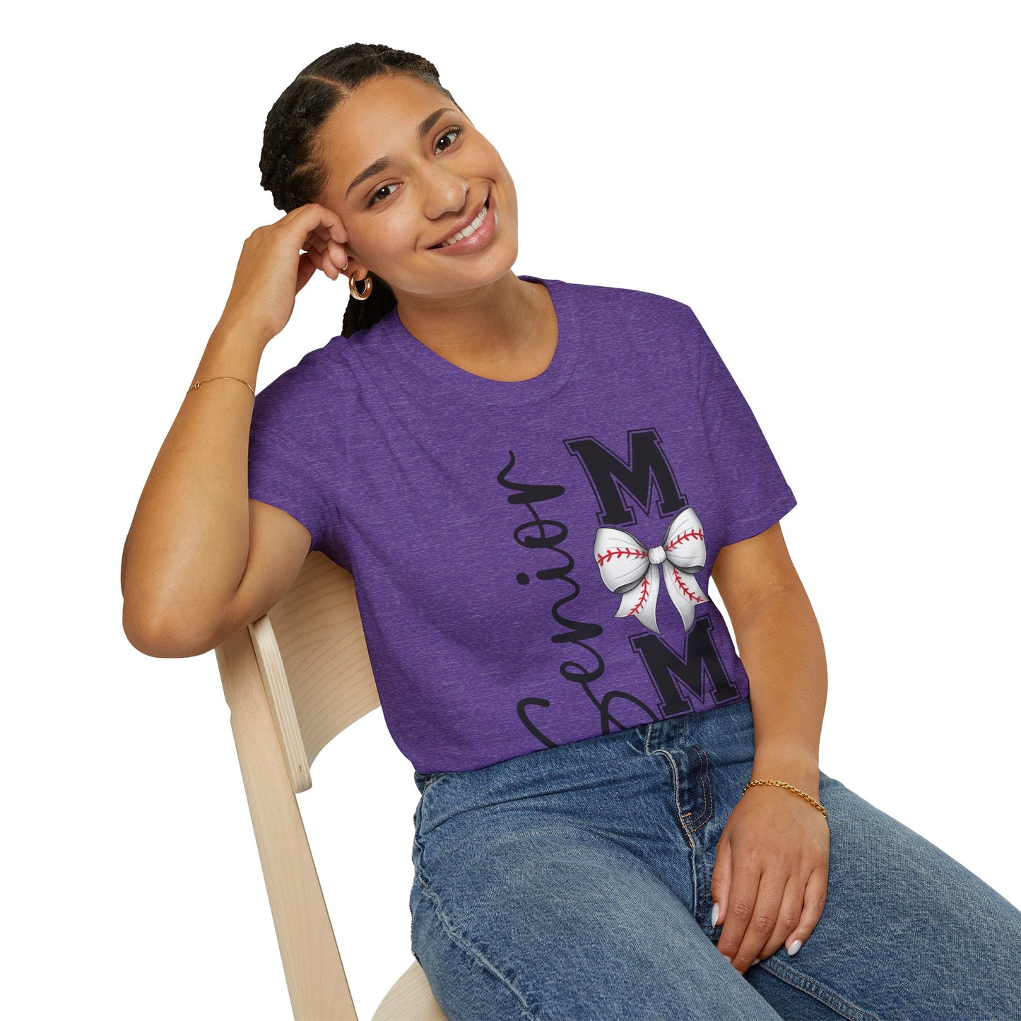Senior Baseball Mom 2026 Unisex Softstyle T-Shirt