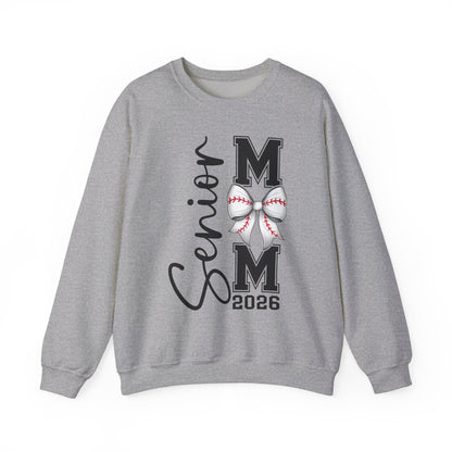 Senior Baseball Mom 2026 Crewneck Sweatshirt