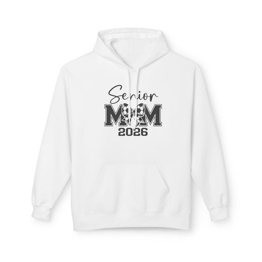 Senior Soccer Mom 2026 Midweight Fleece Hoodie,