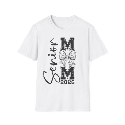 Senior Volleyball Mom 2026 Unisex Softstyle T-Shirt