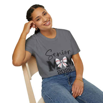 Senior Mom 2026 Baseball T-Shirt