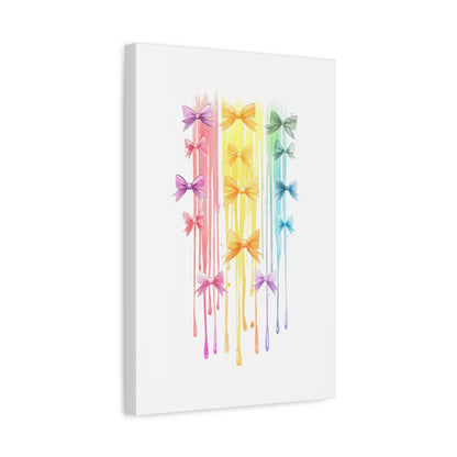 Colorful Bow Decor Canvas Print Wall Art