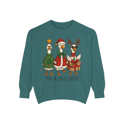 Holiday Goose Sweatshirt, Cozy Sweatshirt, Christmas Gift, Unisex Sweatshirt, Festive Apparel, Winter Fashion