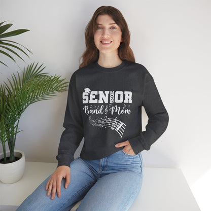 Senior Band Mom 2026 Sweatshirt, Music Lover Gift, Unisex Crewneck, Concert Apparel, Family Celebration