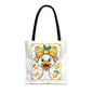 Lemon-Themed Tote Bag, Cute Duck Design Tote, Summer Accessory, Gift for Her, Reusable Shopping Bag, Fun and Functional