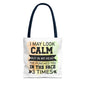 Humorous Tote Bag, Funny Gift for Friends, Everyday Use, Shopping Bag, Motivational Quote, Office Humor, Unique Present