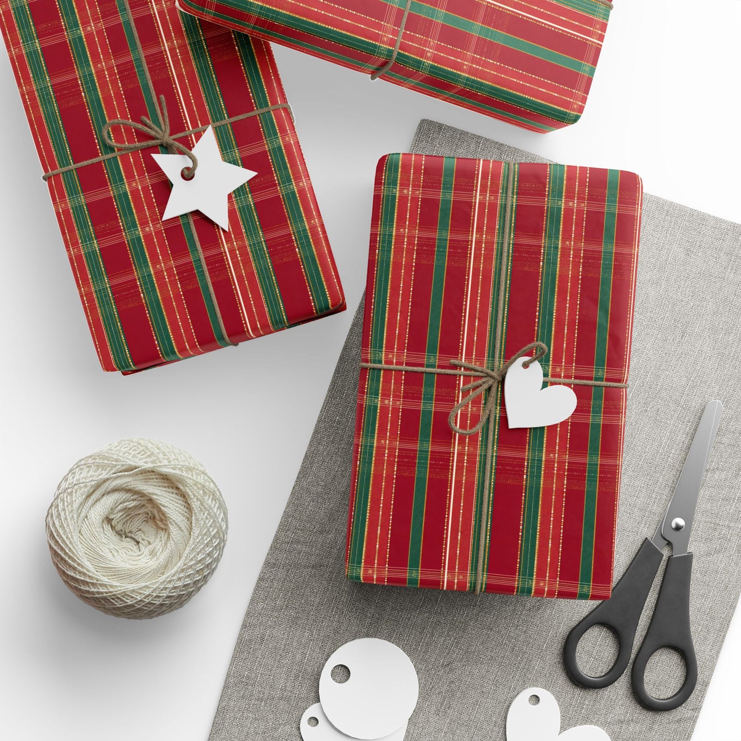 Festive Wrapping Paper | Holiday Gift Wrap | Christmas Wrapping Paper, Eco-Friendly Gift Wrap, Striped Wrapping Paper, Party Supplies, [...]