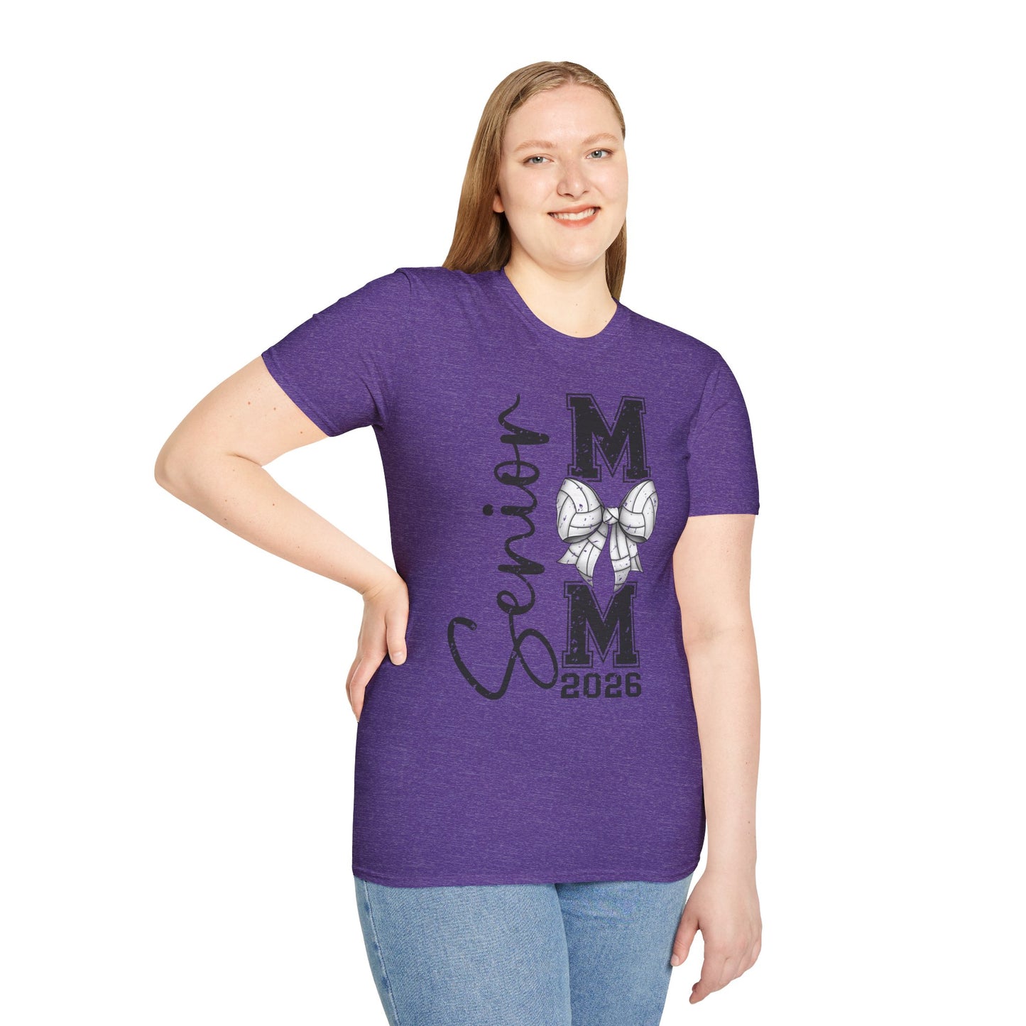Senior Volleyball Mom 2026 Unisex Softstyle T-Shirt