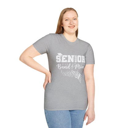 Senior Band Mom 2026 T-Shirt, Unisex Softstyle