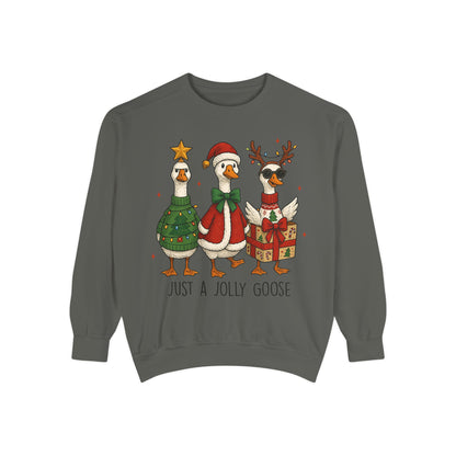 Holiday Goose Sweatshirt, Cozy Sweatshirt, Christmas Gift, Unisex Sweatshirt, Festive Apparel, Winter Fashion